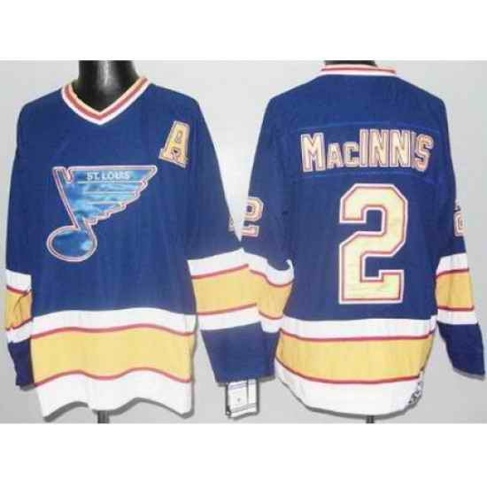 St. Louis Blues #2 Al MacInnis Light Blue NHL Jersey