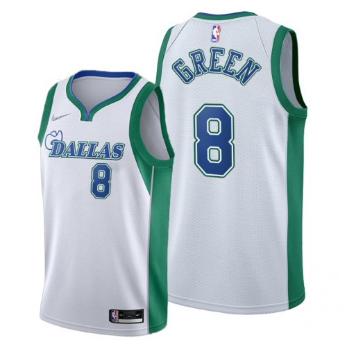Dallas Dallas Mavericks #8 Josh Green Men’s 2021-22 City Edition White NBA Jersey Men’s
