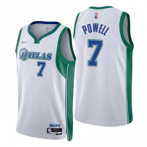 Dallas Dallas Mavericks #7 Dwight Powell Men’s Nike White 2021/22 Swingman NBA Jersey – City Edition Men’s
