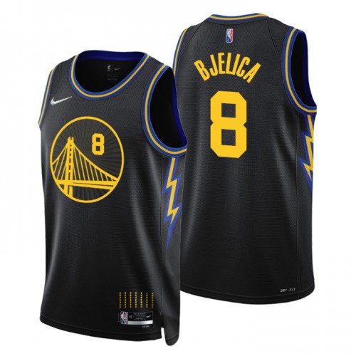Golden State Golden State Warriors #8 Nemanja Bjelica Men’s Nike Black 2021/22 Swingman NBA Jersey – City Edition Men’s