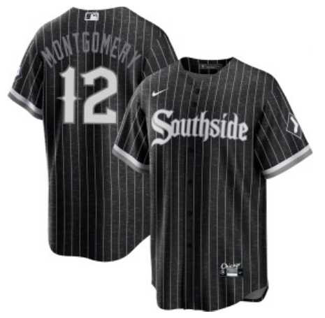 Men%27s Chicago White Sox #12 Colson Montgomery City Connect Cool Base Stitched Jersey Dzhi