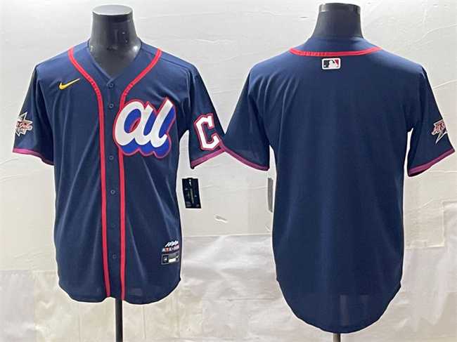 Men%27s American League Cleveland Guardians Blank Navy 2025 All-Star Edition Limited Stitched Baseball Jersey