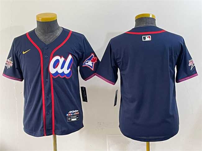 Youth American League Toronto Blue Jays Blank Navy 2025 All-Star Edition Limited Stitched Baseball Jersey