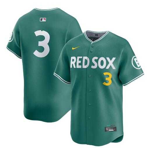 Men%27s Boston Red Sox #3 Ceddanne Rafaela Green 2025 City Connect Limited Stitched Baseball Jersey Dzhi