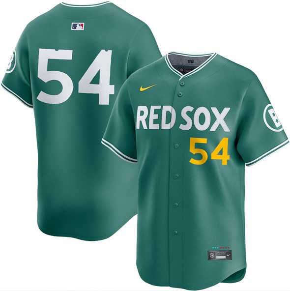 Men%27s Boston Red Sox #54 Lucas Giolito Green 2025 City Connect Limited Stitched jersey Dzhi