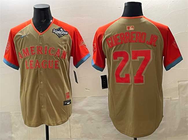 Men%27s Toronto Blue Jays American League #27 Vladimir Guerrero Jr. Cream All-Star 2025 World Series Limited Stitched Jersey