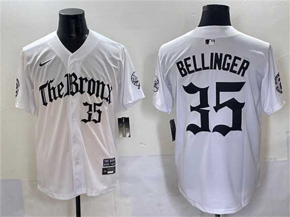 Men%27s New York Yankees #35 Cody Bellinger White %27Gothic Legacy Edition%27 Vapor Premier Limited Stitched Baseball Jersey