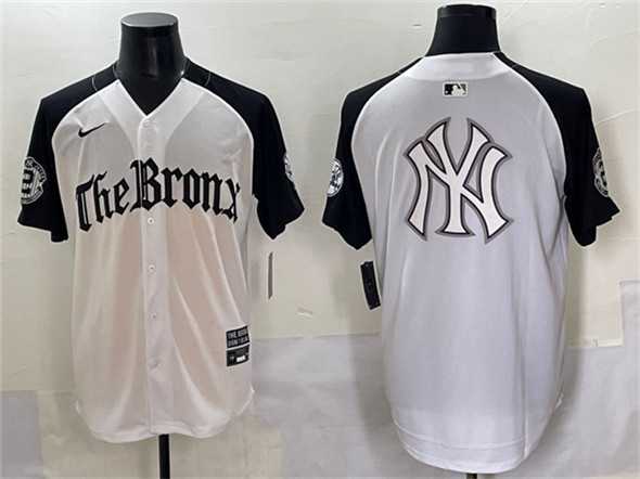 Men%27s New York Yankees Team Big Logo White Black %27Gothic Legacy Edition%27 Vapor Premier Limited Stitched Baseball Jerseys