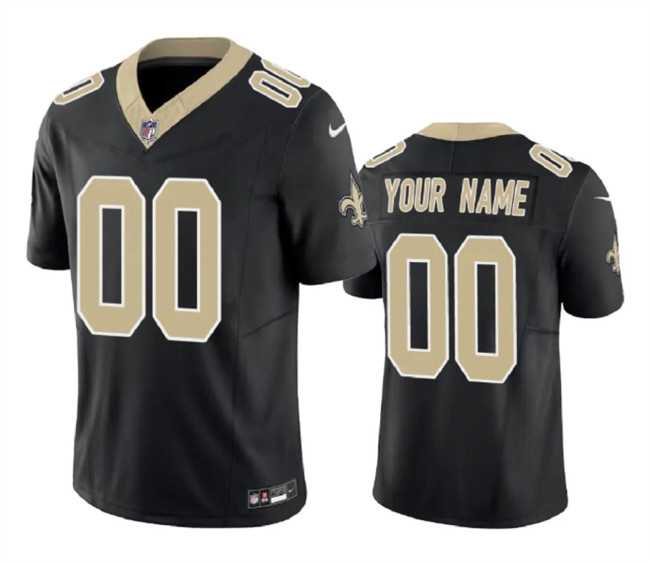 Men%27s New Orleans Saints Active Player Custom Black F.U.S.E.Vapor Limited Stitched Football Jersey
