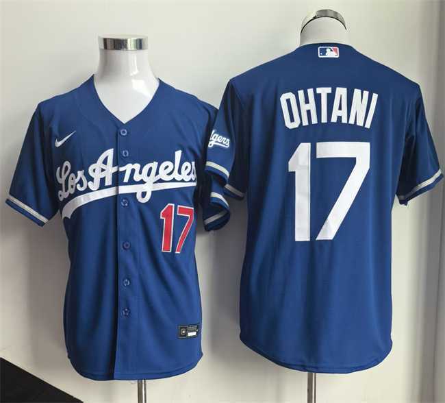 Men%27s Los Angeles Dodgers #17 Shohei Ohtani Royal 2026 Gold Collection Stadium Stitched Jersey