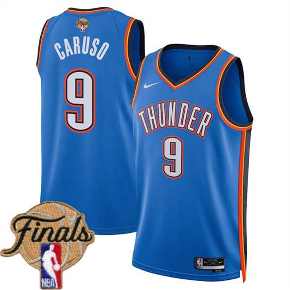 Men%27s Oklahoma City Thunder #9 Alex Caruso Blue 2025 Icon Edition Stitched Jersey Dzhi