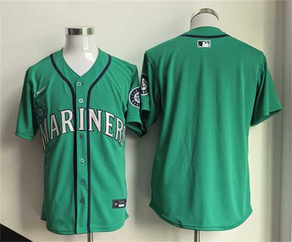 Men%27s Seattle Mariners Blank Aqua Limited Stitched jersey