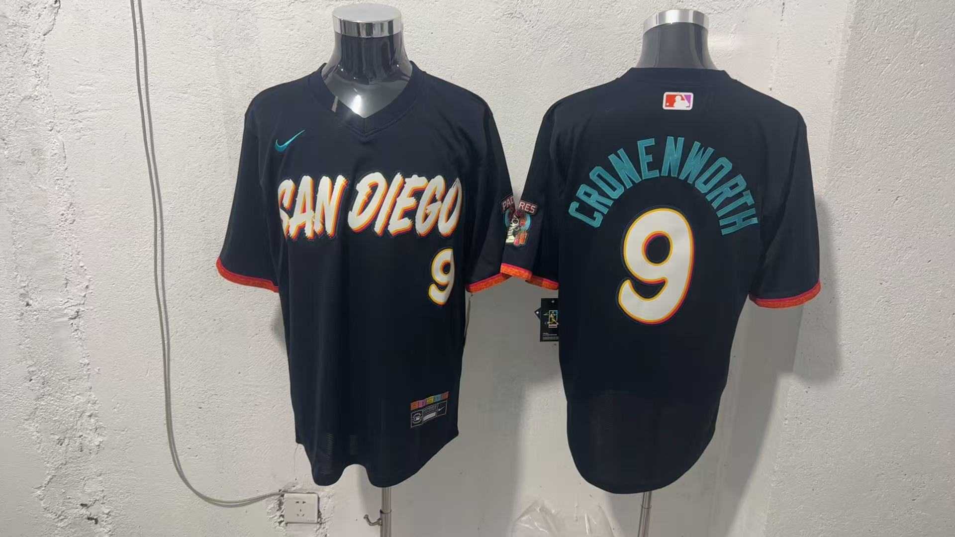 Men%27s San Diego Padres #9 Jake Cronenworth Black 2026 City Connect Stadium Jersey