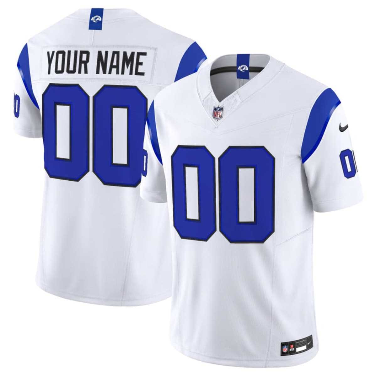 Men%27s Los Angeles Rams Active Player Custom White 2026 F.U.S.E. Vapor Limited Stitched Jersey