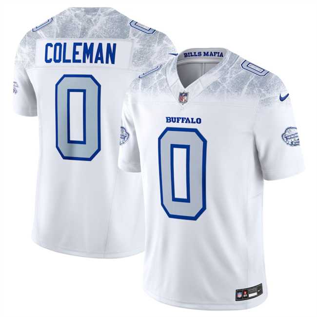 Youth Buffalo Bills #0 Keon Coleman White 2025 F.U.S.E. %27Rivalries%27 Vapor Untouchable Stitched Jersey Dzhi