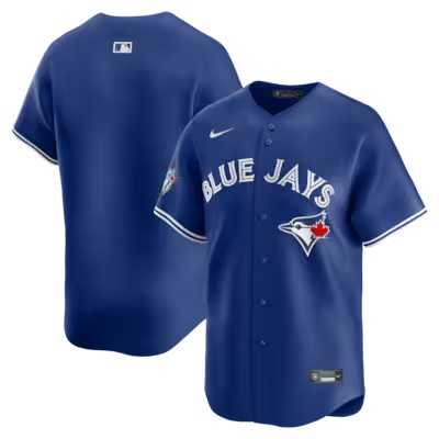 Men%27s Toronto Blue Jays Blank Royal 50 Seasons Patch Stitched Jersey