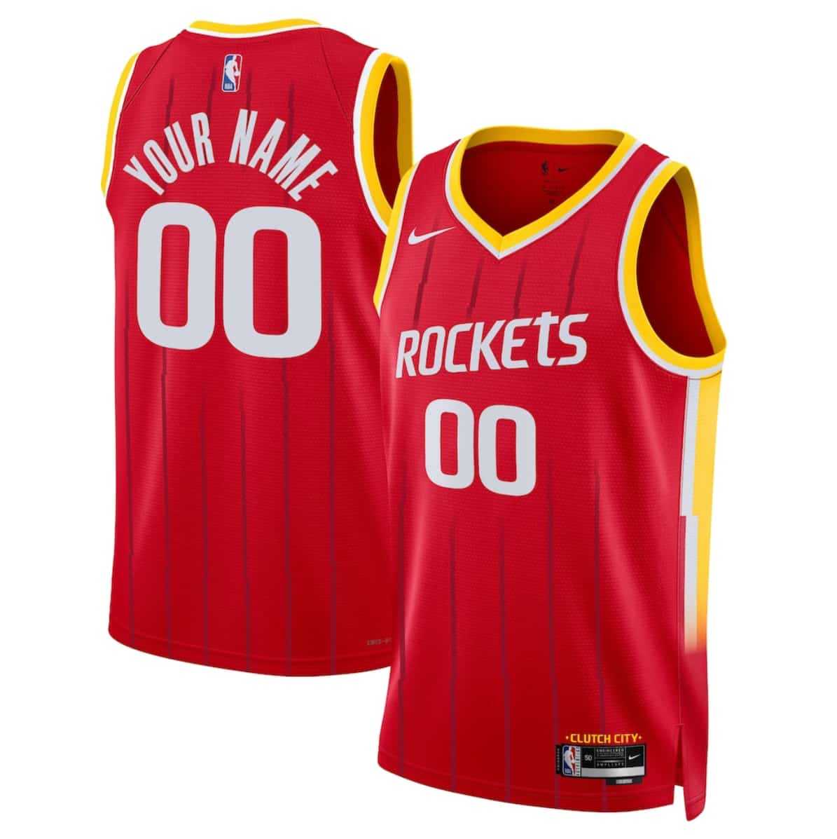 Men%27s Houston Rockets Actiive Player Custom Red 2026-27 Icon Swingman Stitched Jersey
