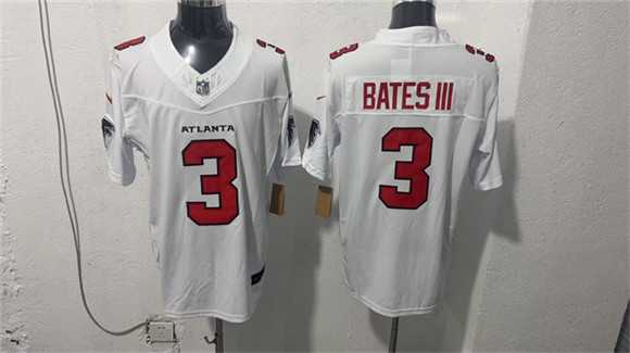 Men%27s Atlanta Falcons #3 Jessie Bates III White 2026 New F.U.S.E. Vapor Untouchable Limited Stitched Jersey