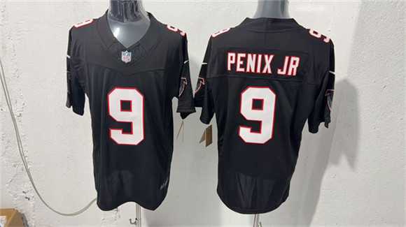 Men%27s Atlanta Falcons #9 Michael Penix Jr. Black F.U.S.E. Vapor Untouchable Limited Stitched Jersey