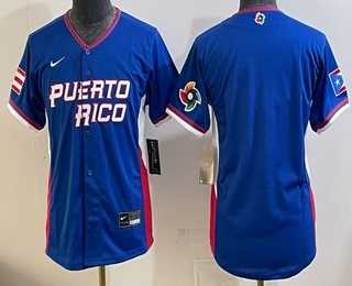Women%27s Dominican Republic Big Logo Royal 2026 World Classic Cool Base Jersey
