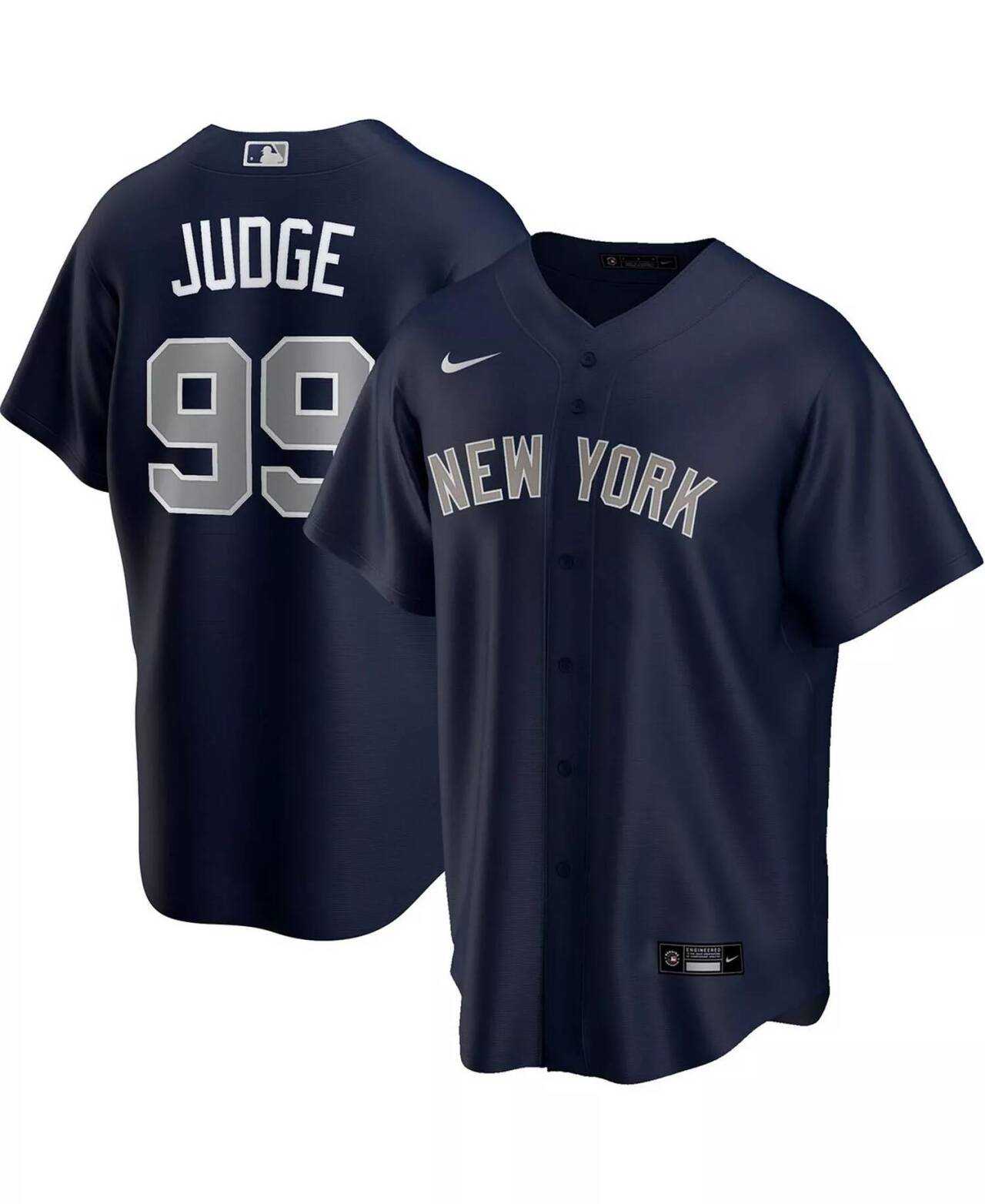 Men%27s New York Yankees #99 Aaron Judge Navy Stitched Jersey Dzhi