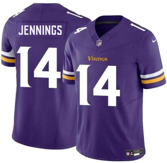 Men%27s Minnesota Vikings #14 Jauan Jennings Purple 2026 F.U.S.E. Vapor Untouchable Limited Stitched Jersey