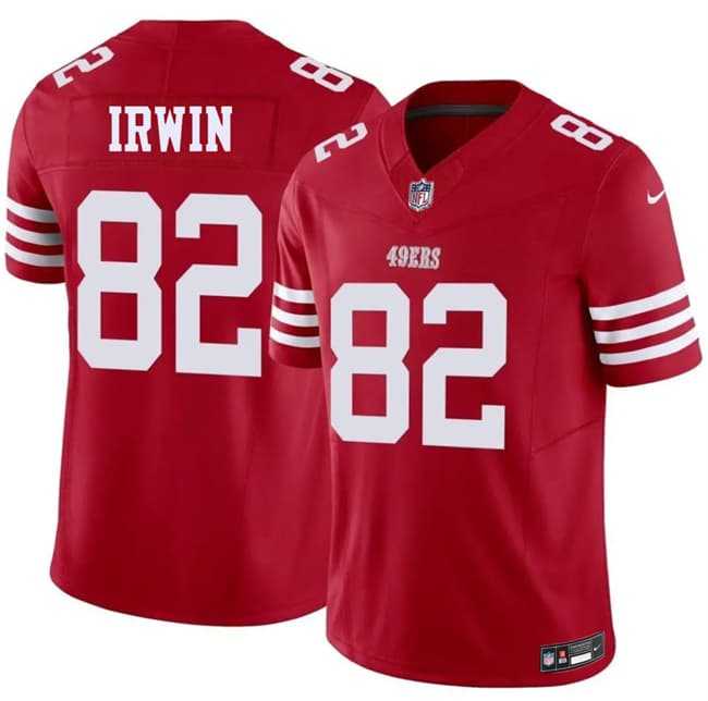 Men%27s San Francisco 49ers #82 Trenton Irwin Red 2026 F.U.S.E. Vapor Untouchable Limited Stitched Jersey Dzhi