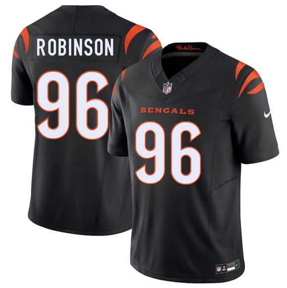 Men%27s Cincinnati Bengals #96 Landon Robinson Black 2026 Draft F.U.S.E. Vapor Untouchable Limited Stitched Jersey Dzhi