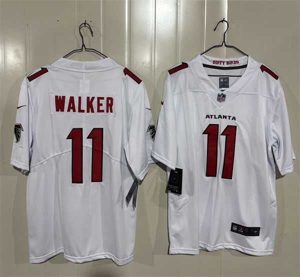 Men%27s Atlanta Falcons #11 Jalon Walker White 2026 New Vapor Untouchable Limited Stitched Jersey