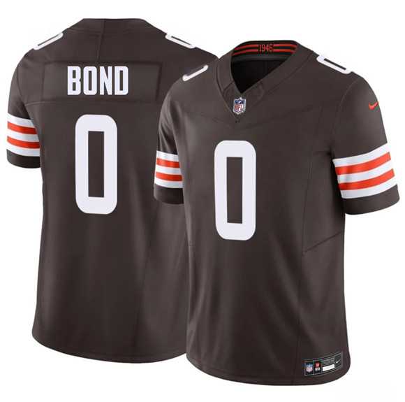 Men%27s Cleveland Browns #0 Isaiah Bond Brown 2026 Draft F.U.S.E. Vapor Limited Stitched Jersey Dzhi