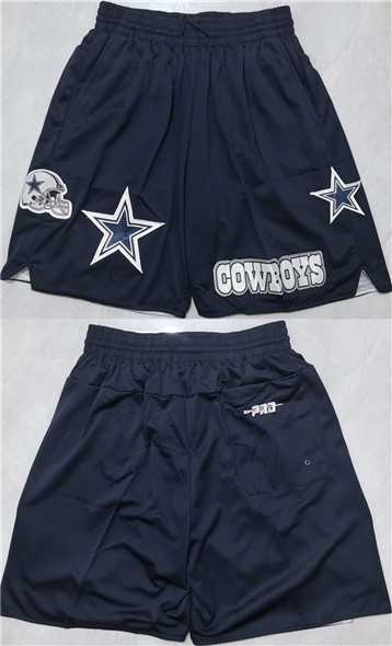 Men%27s Dallas Cowboys Navy Shorts (Run Small)