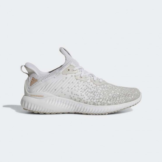 Womens White/Grey Adidas Alphabounce 1 Running Shoes 356PFQLC