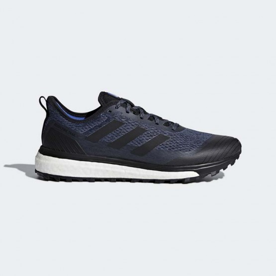 Mens Steel/Black Adidas Response Trail Running Shoes 391ZLCES