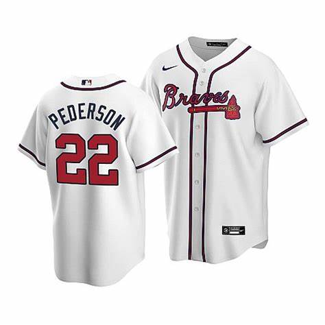 Atlanta Braves#22 Joc Pederson White Jersey