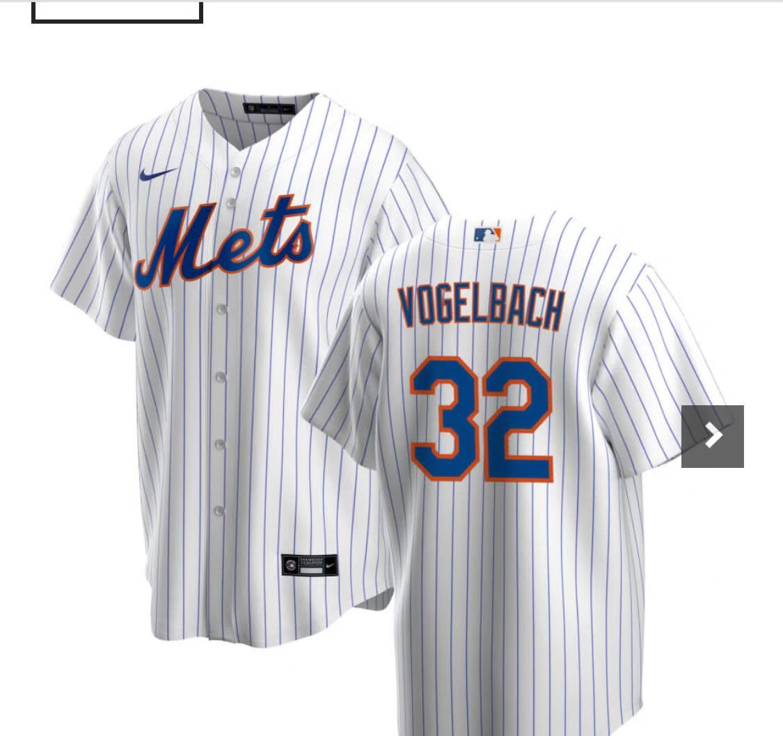 Men New York Mets #32 Vogelbach white jersey->st.louis blues->NHL Jersey