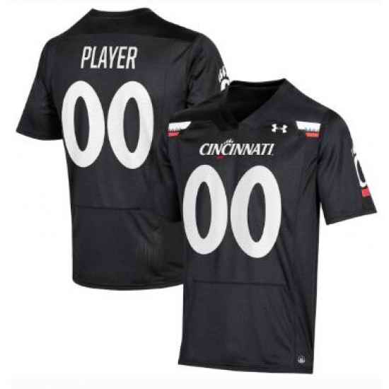 Men Women Youth Cincinnati Bearcats Black Customized Jersey->->Custom Jersey