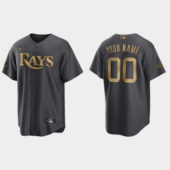 Men Women Youth Custom Tampa Bay Rays 2022 Mlb All Star Game Charcoal Replica Jersey->customized mlb jersey->Custom Jersey