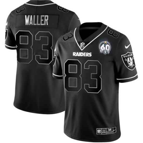 Men Las Vegas Raiders #83 Darren Waller Black Shadow Vapor Limited Stitched Jersey->las vegas raiders->NFL Jersey