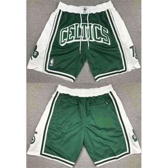 Boston Celtics Basketball Shorts 017->nba shorts->NBA Jersey