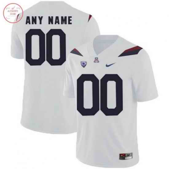 Men Women Youth Arizona Wildcats White Customized College Football Jersey->->Custom Jersey