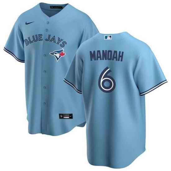 Men Toronto Blue Jays #6 Alek Manoah Light Blue Cool Base Stitched Jersey->youth mlb jersey->Youth Jersey