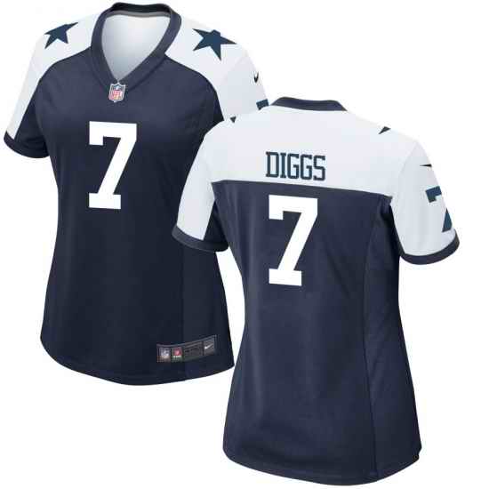Women Dallas Cowboys #7 Diggs Navy Limited Alternate Vapor Untouchable Jersey