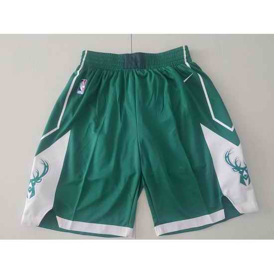Milwaukee Bucks Basketball Shorts 005->nba shorts->NBA Jersey