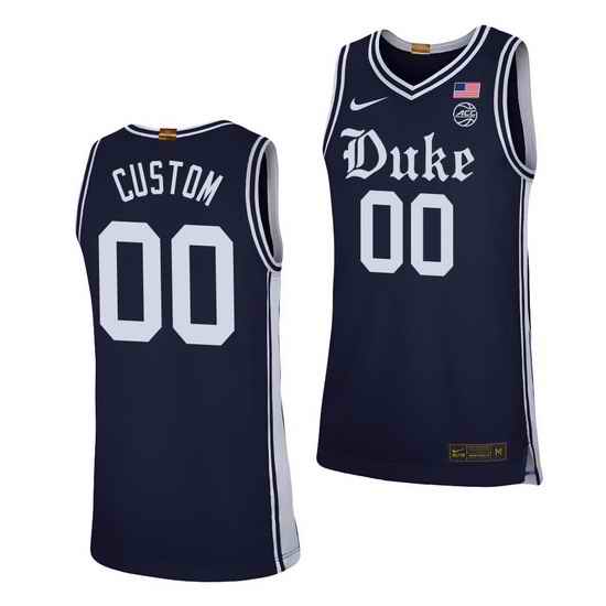 Duke Blue Devils Custom Navy Alternate Men'S Jersey->->Custom Jersey