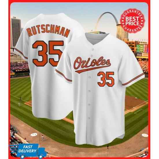 Baltimore Orioles #35 RutschmanWhite Jersey->youth mlb jersey->Youth Jersey