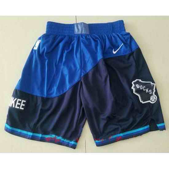 Milwaukee Bucks Basketball Shorts 009->nba shorts->NBA Jersey