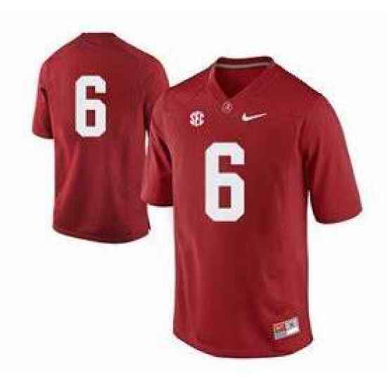 Men's Nike Alabama Crimson Tide NO. #6 Red NCAA Jersey->alabama crimson tide->NCAA Jersey