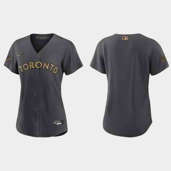 Women Toronto Blue Jays 2022 Mlb All Star Game Replica Charcoal Jersey->2022 all star->MLB Jersey