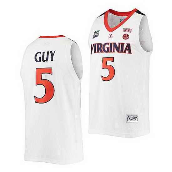 Virginia Cavaliers Kyle Guy White Commemorative Virginia Cavaliers Jersey->virginia cavaliers->NCAA Jersey