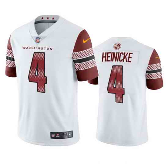 Men's Washington Commanders #4 Taylor Heinicke White Vapor Untouchable Stitched Football Jersey->washington commanders->NFL Jersey